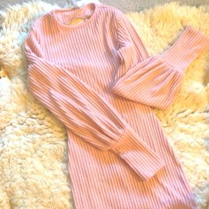 Pink backless bodycon